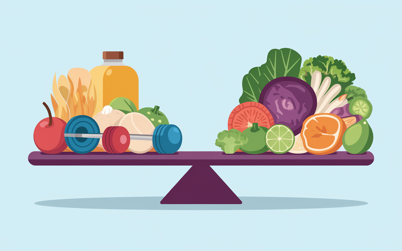 balance nutrition entrainement aliments sains pour prise de masse