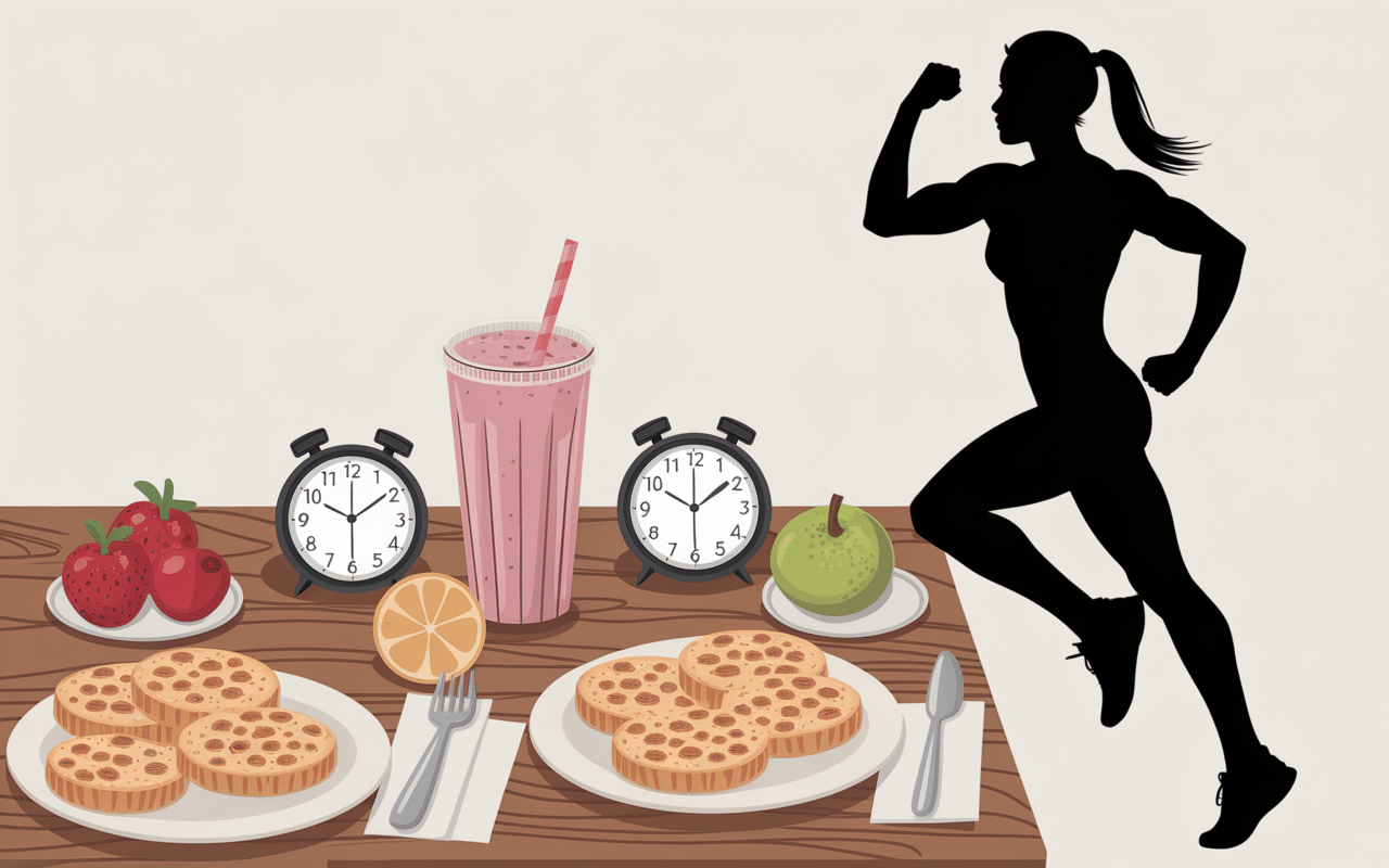 Table petit-déjeuner avec beurre de cacahuète pour musculation