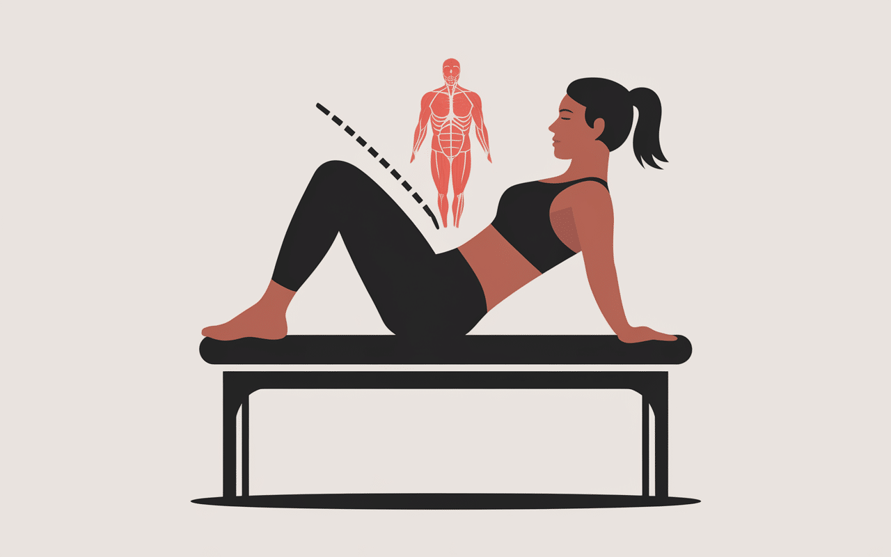 Illustration position correcte hip thrust sur banc muscles sollicités