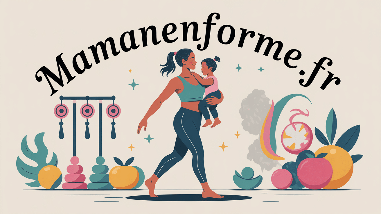 Maman sportive mamanenforme fr avec bebe et symboles equilibre