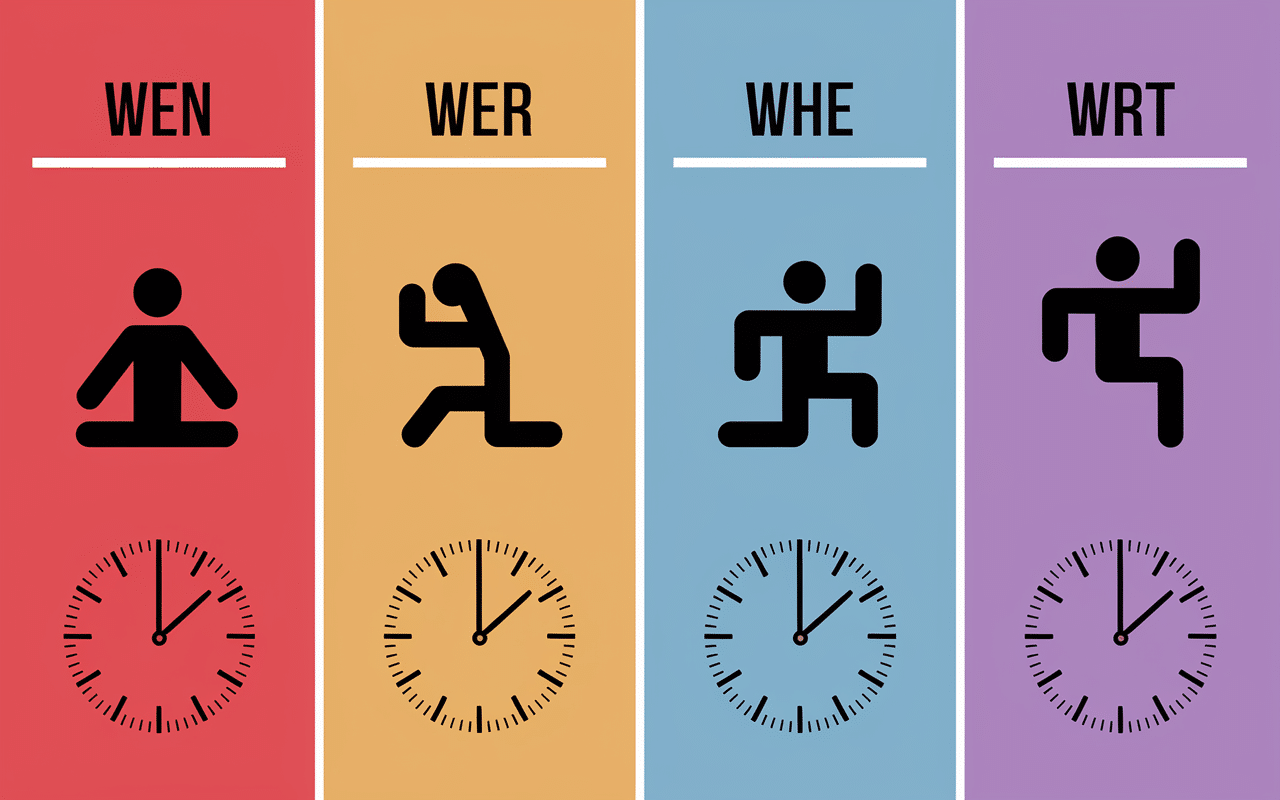 Calendrier programme pilates au mur 4 semaines