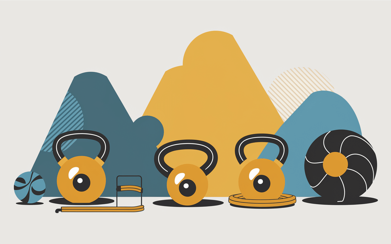 équipements cross training kettlebells haltères corde à sauter medicine ball