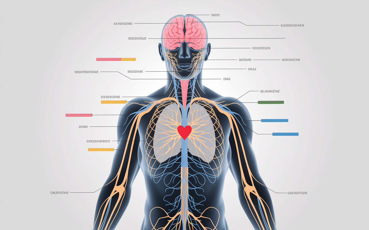 Schéma malaise vagal, nerf vague, signaux nerveux