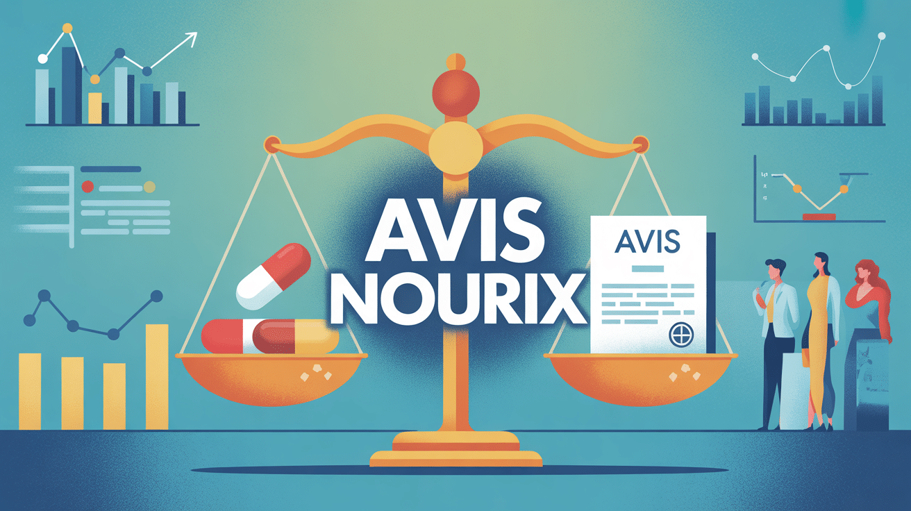 Balance de justice avec gélules et avis