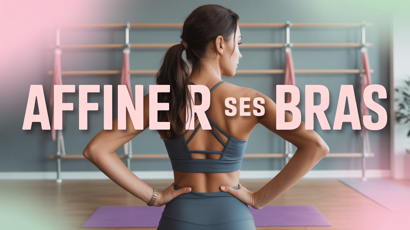 Comment affiner ses bras femme en tenue de sport avec haltères