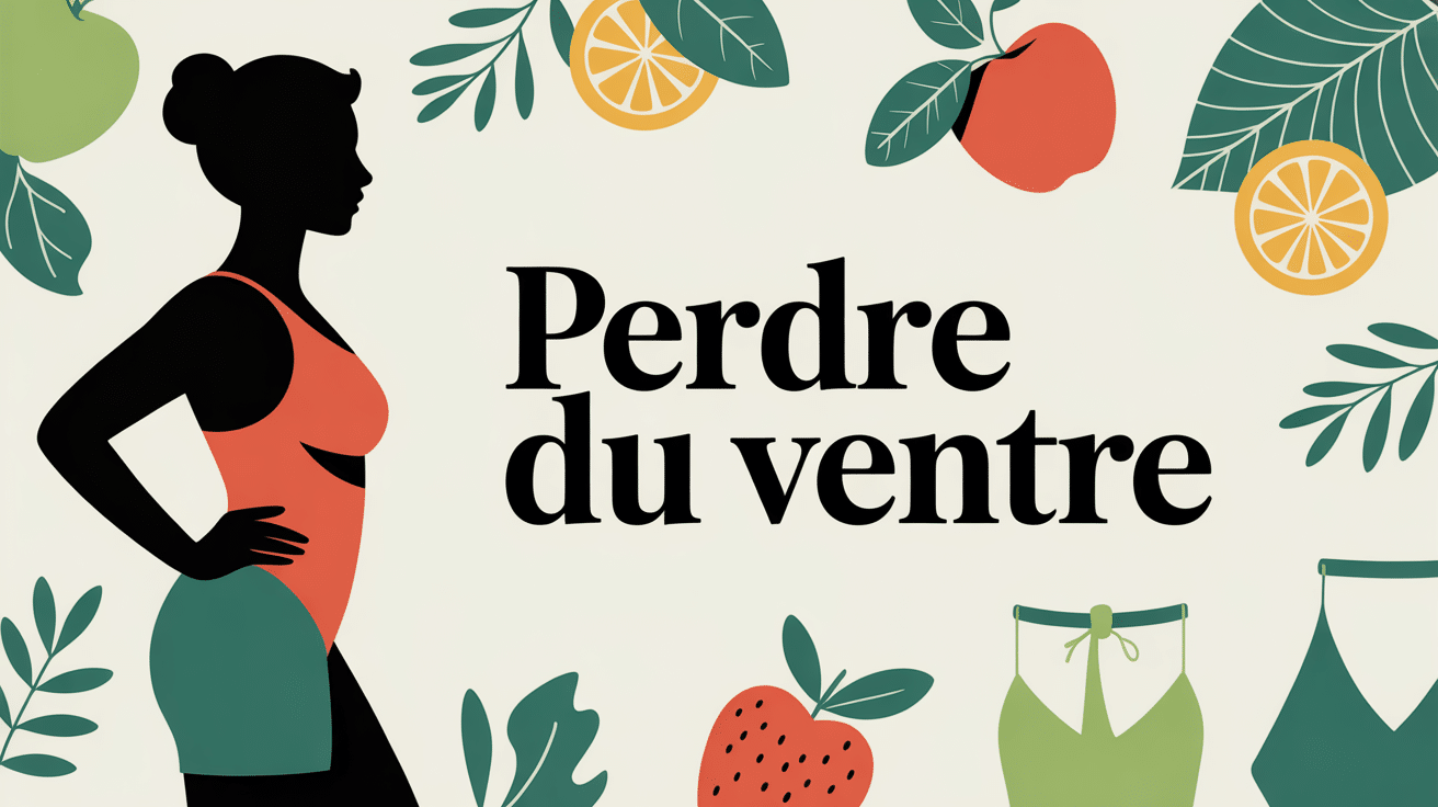 Silhouette montrant comment perdre du ventre efficacement