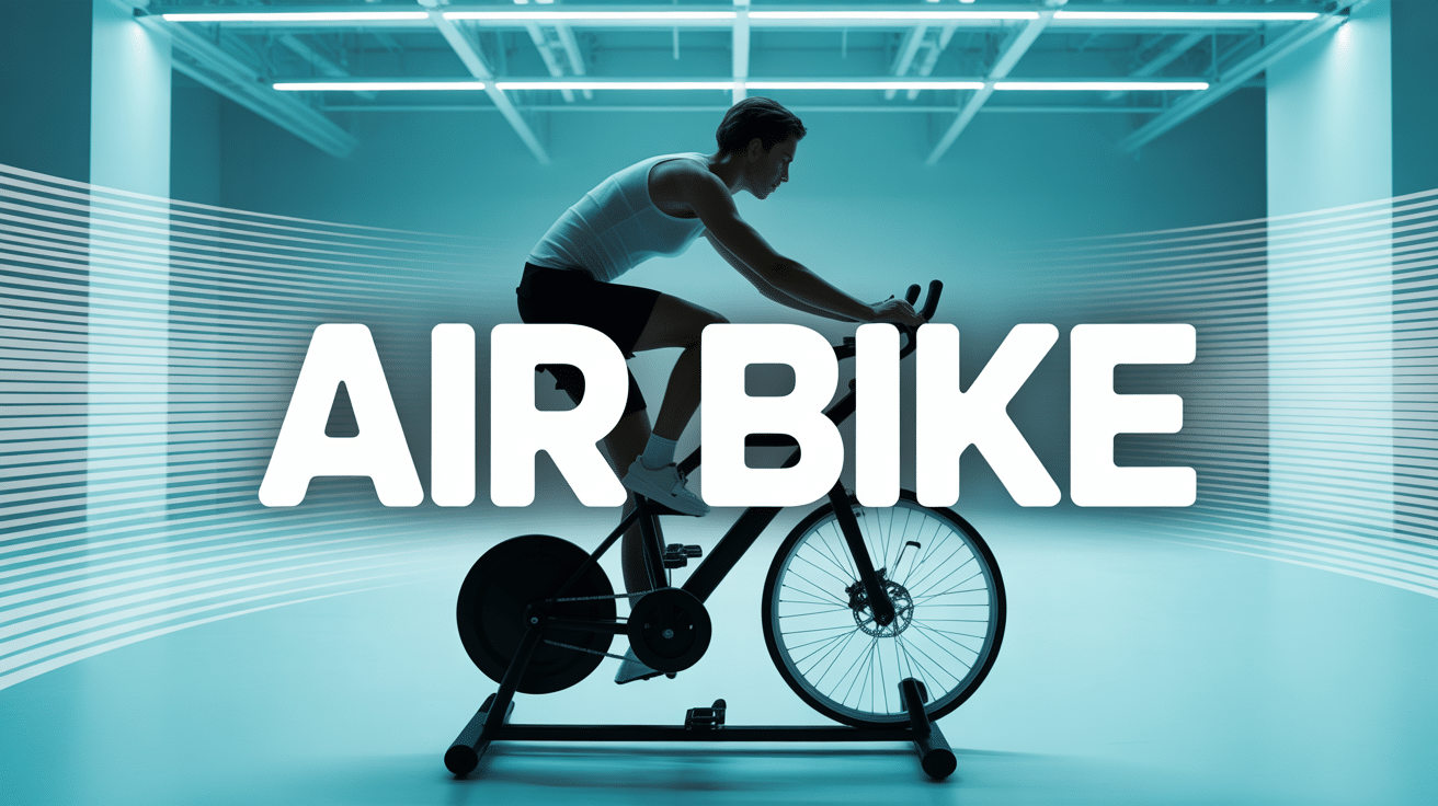 Air bike personne en salle de sport