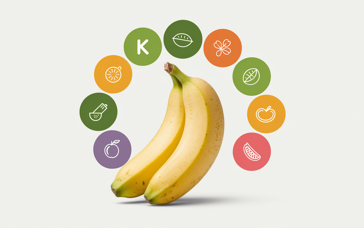 calorie 1 banane sans peau vitamines potassium fibres