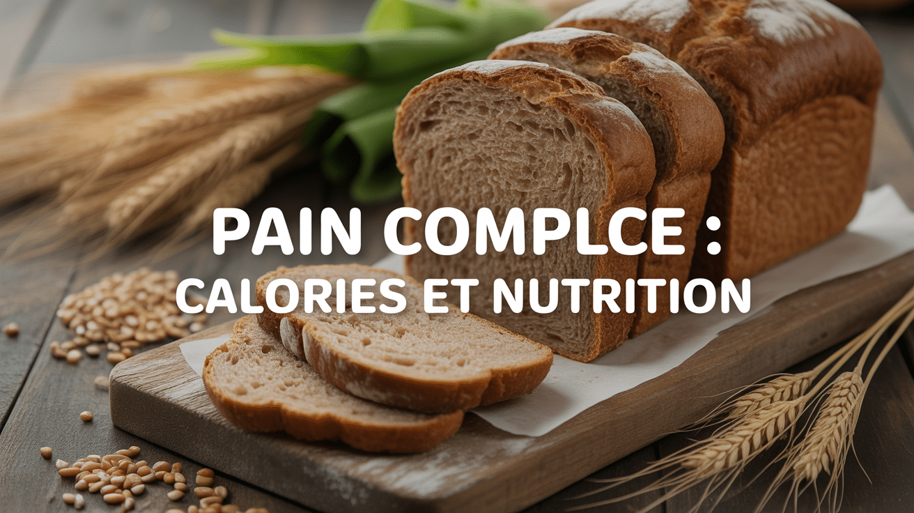 Tranches rustiques calories dans le pain complet sur planche