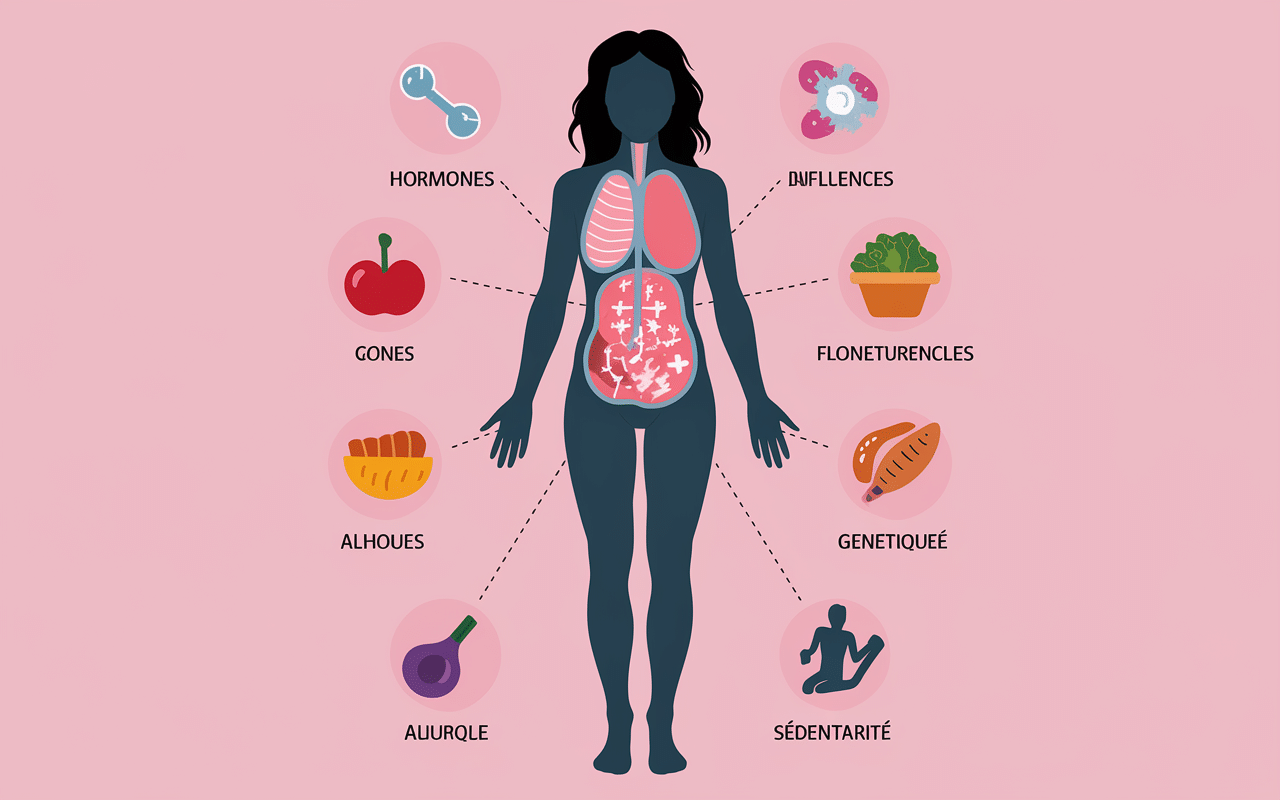 Schéma facteurs comment perdre des cuisses