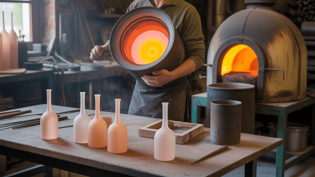 atelier soufflage armagnacaise bouteille fabrication