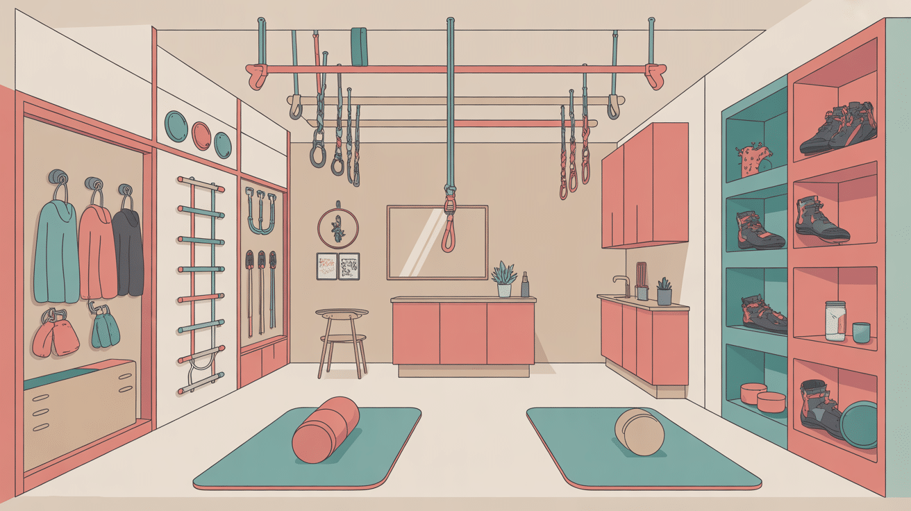 Equipements climbing district saint lazare vestiaires coin détente