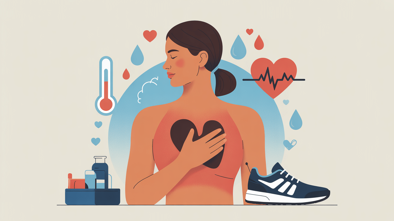 Image faire du sport quand on est malade, écoute des signaux du corps