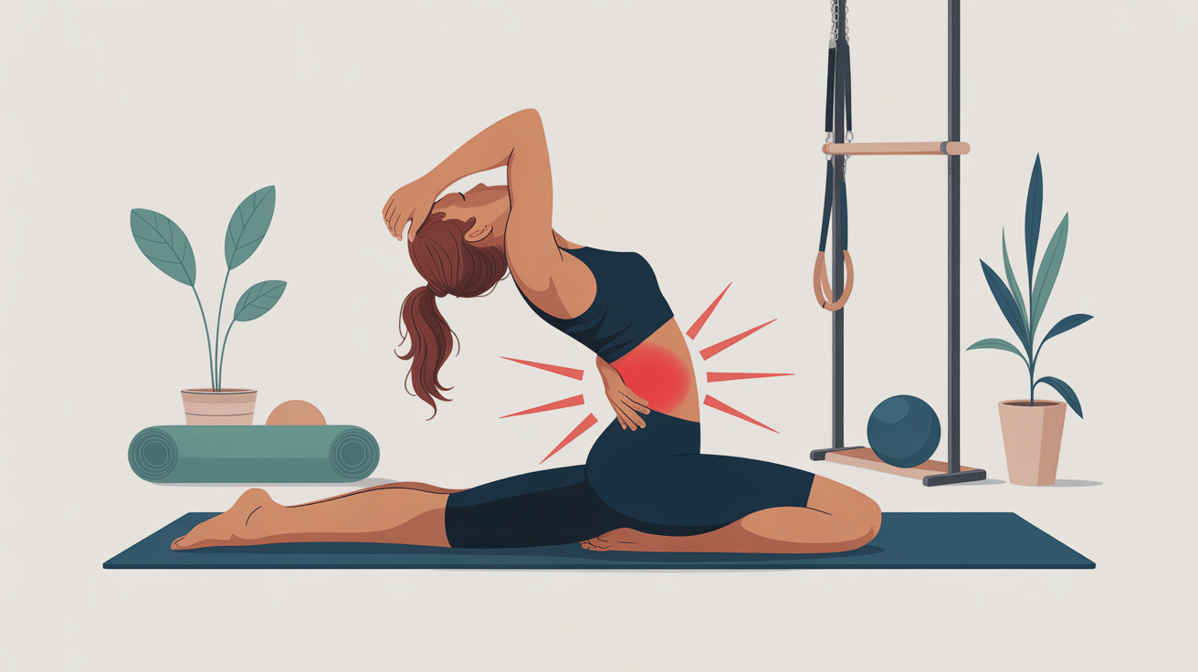 Pilates effets négatifs douleur lombaire illustration