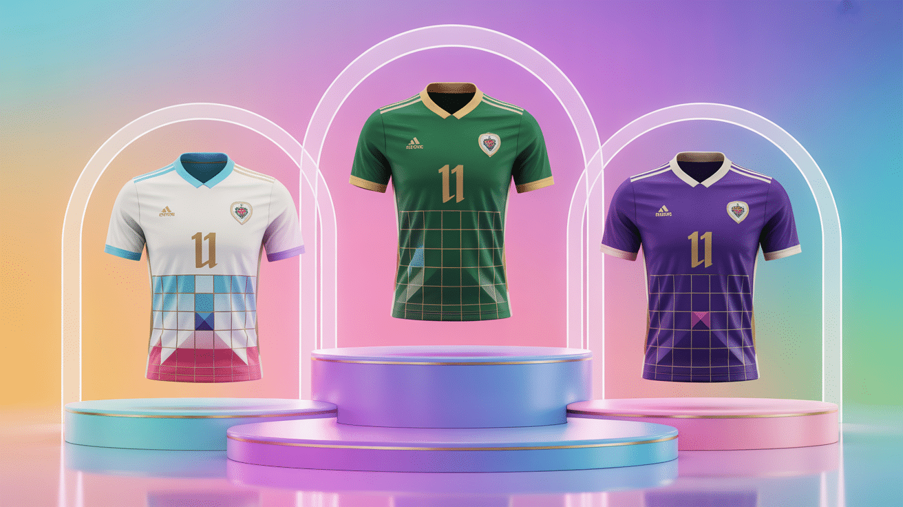 Podium des plus beaux maillots de foot 2024 designs modernes