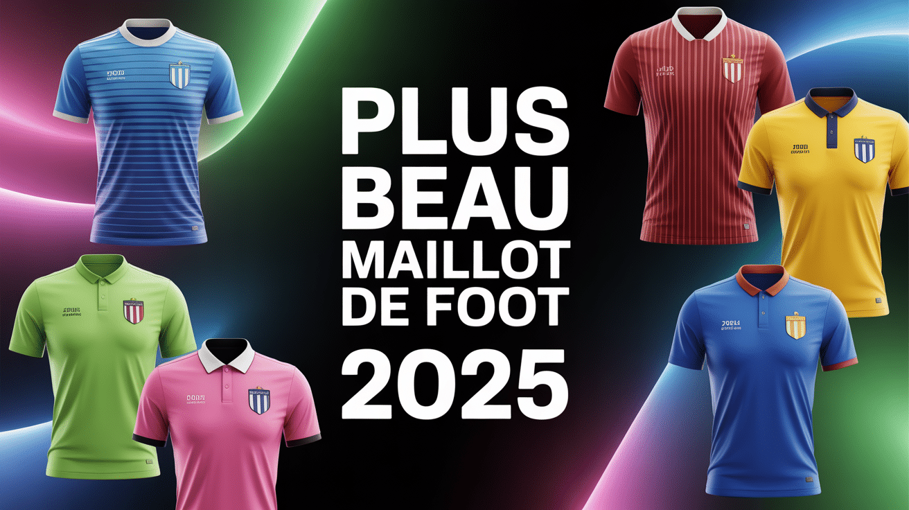 Collection des plus beaux maillots de foot 2024 exposés