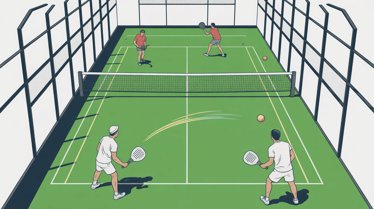 regle padel terrain schema pedagogique