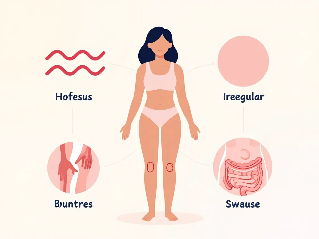 35 symptôme préménopause physiques illustration