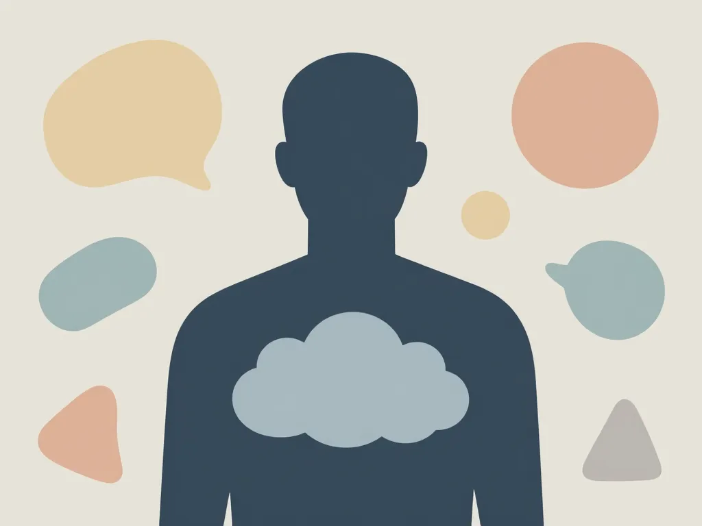 silhouette alexithymie emotions indecises illustration