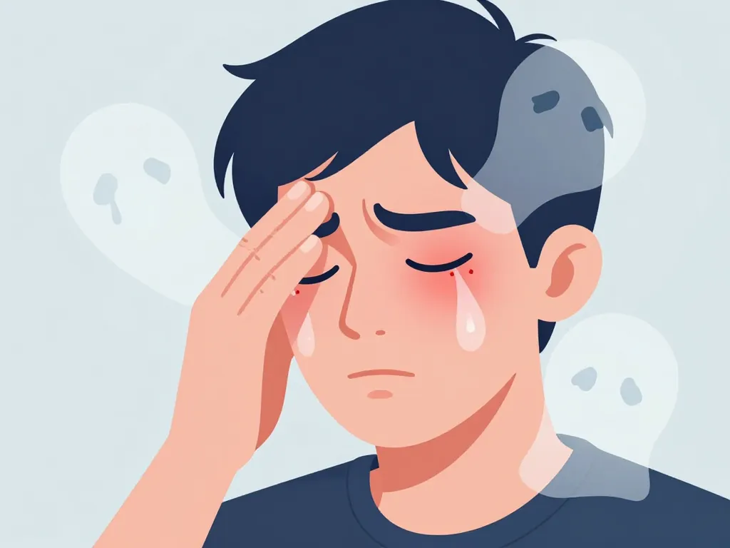 illustration algie vasculaire de la face versus migraine