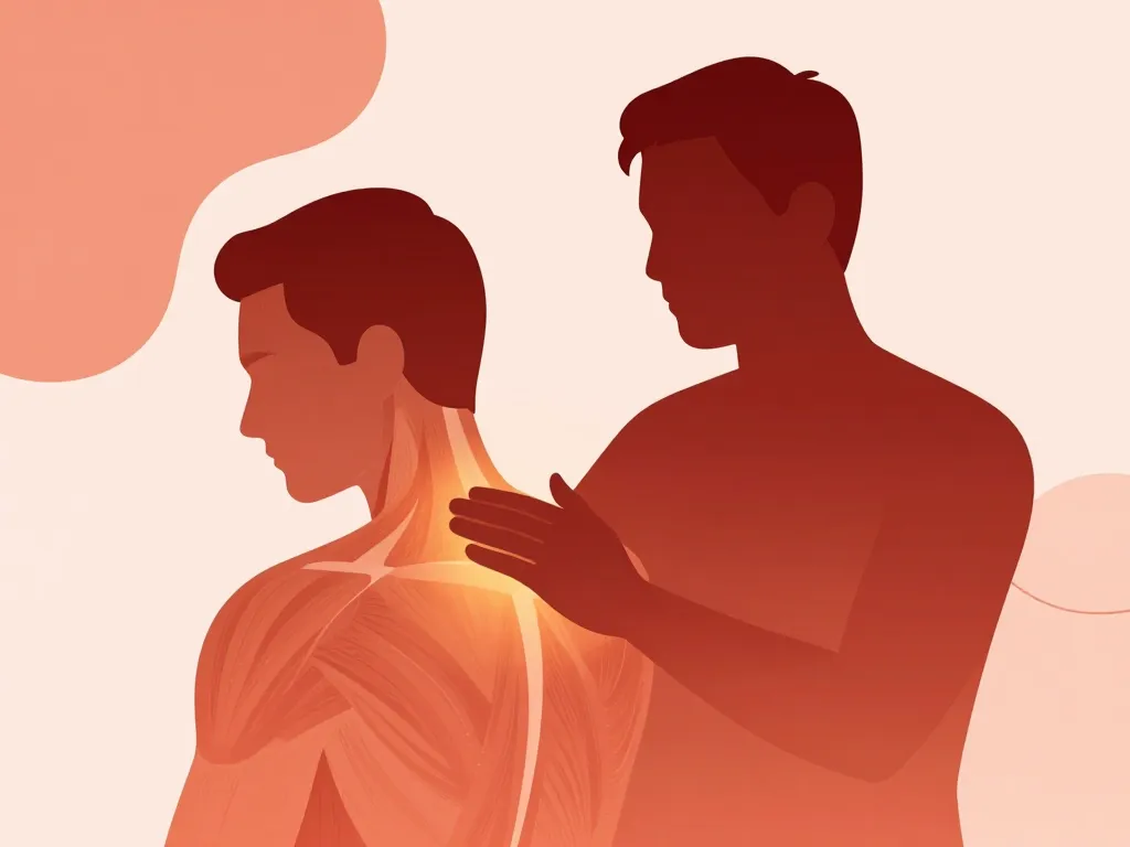 illustration massage avec baume saint bernard pour douleurs