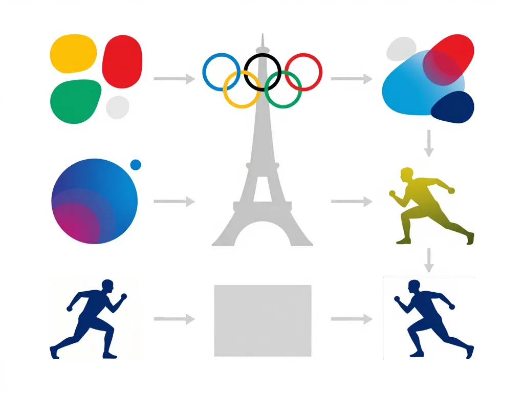 affiche jo 2024 personnalisée création événement