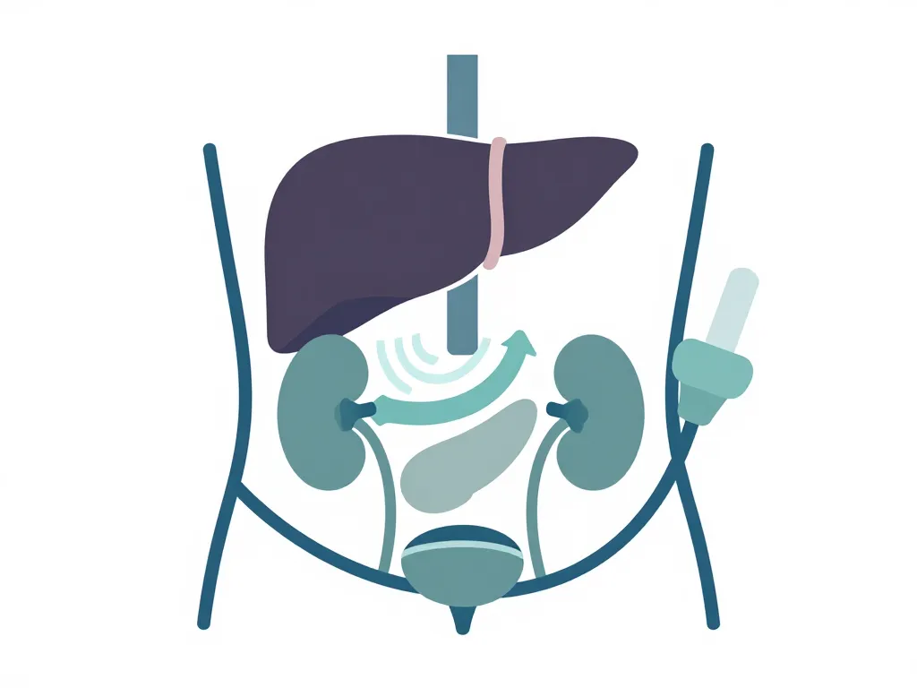 schema organes echographie abdominale