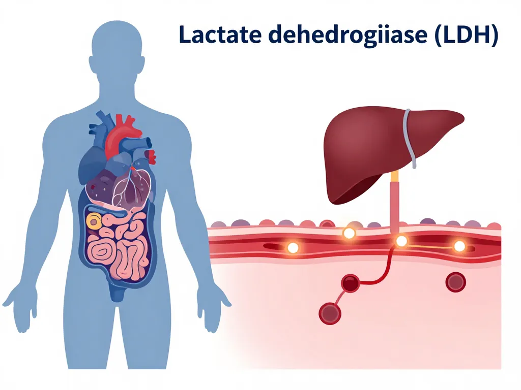 LDH prise de sang schéma fonction organes