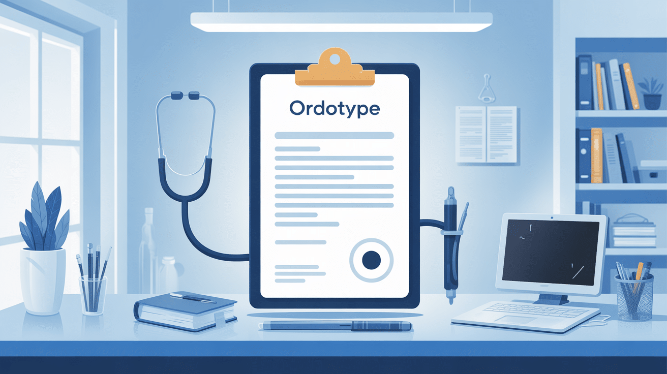 illustration ordotype utilisé en cabinet médical moderne