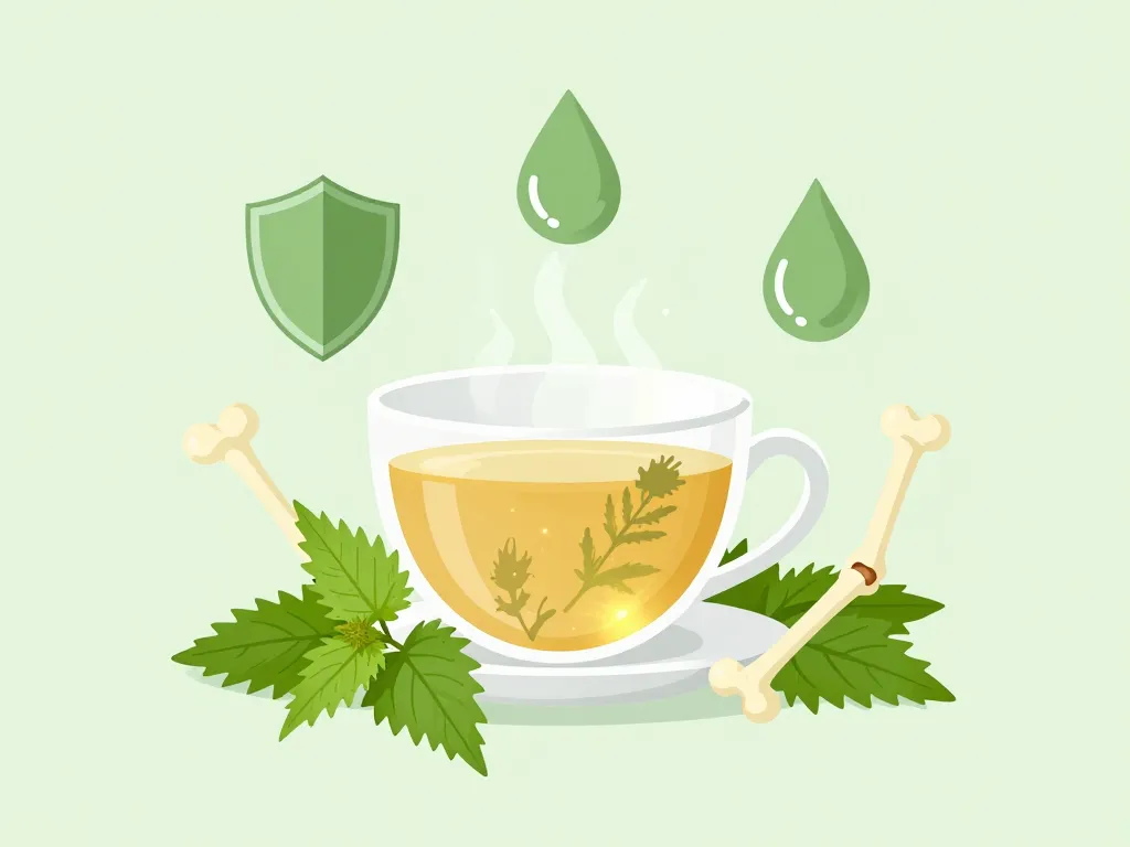 icones bienfaits ortie the ou tisane