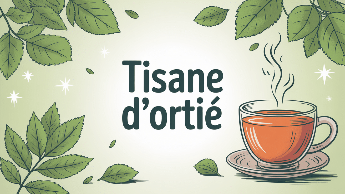illustration tasse ortie bienfaits the ou tisane