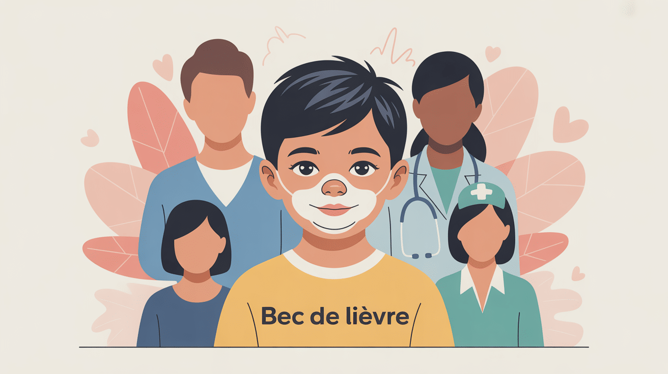 illustration parcours prise en charge bec de lievre enfant