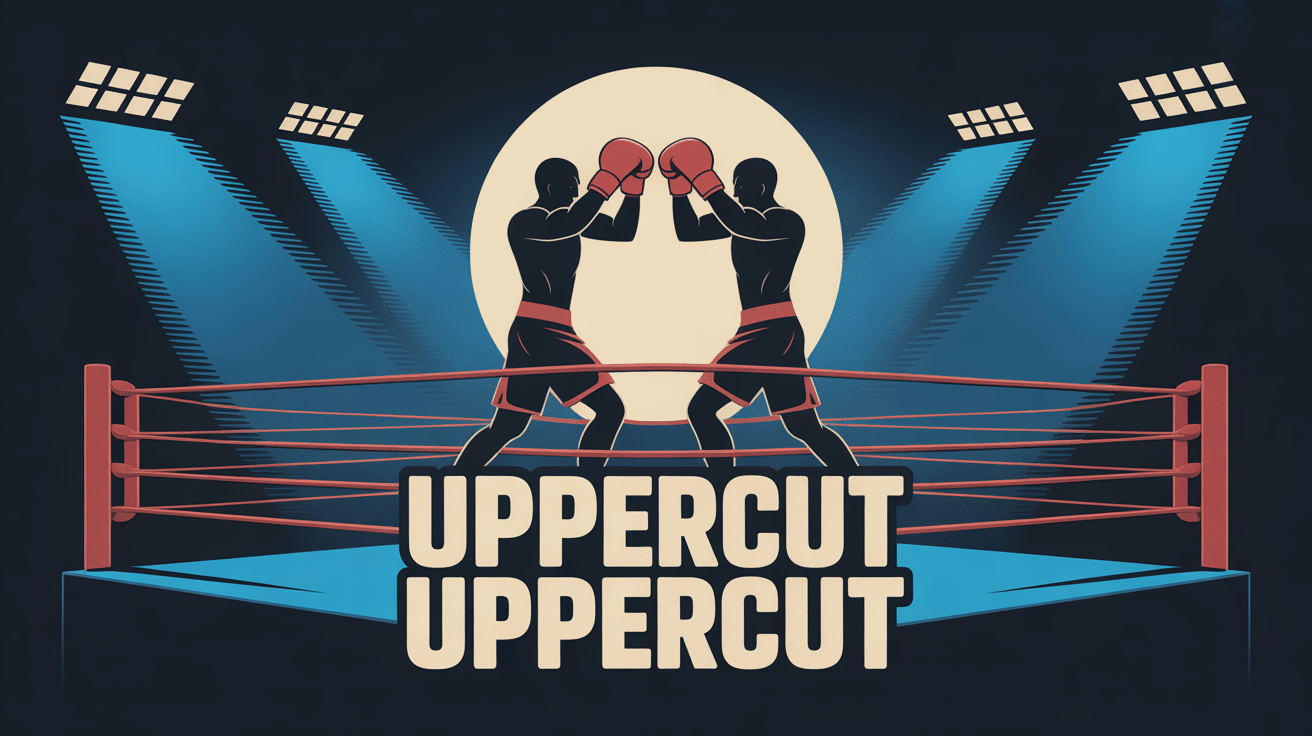 uppercut uppercut deux boxeurs double uppercut