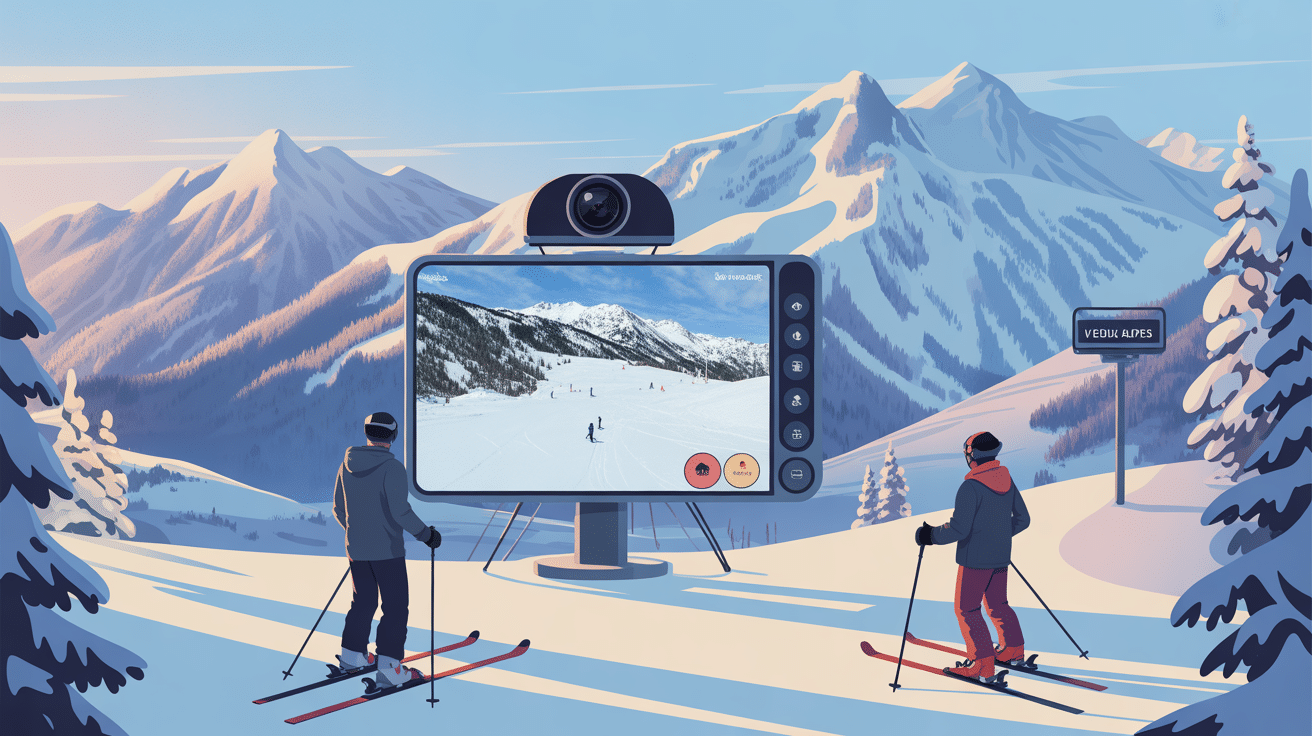 webcam les deux alpes illustration consultation ski
