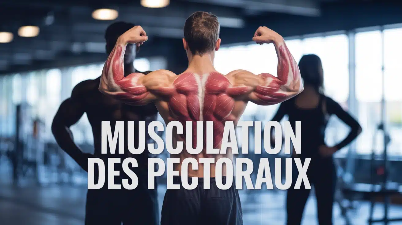 silhouettes homme et femme musculation des pectoraux