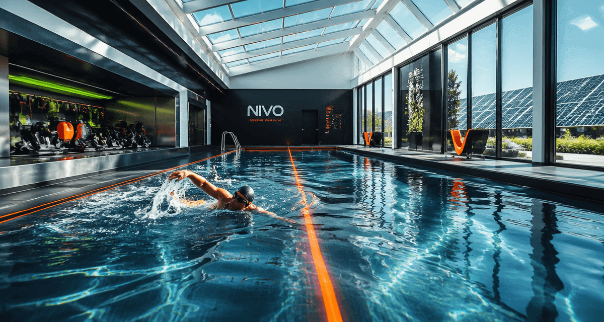 Piscine Jean Bouin bassin inox nageur sous verrière