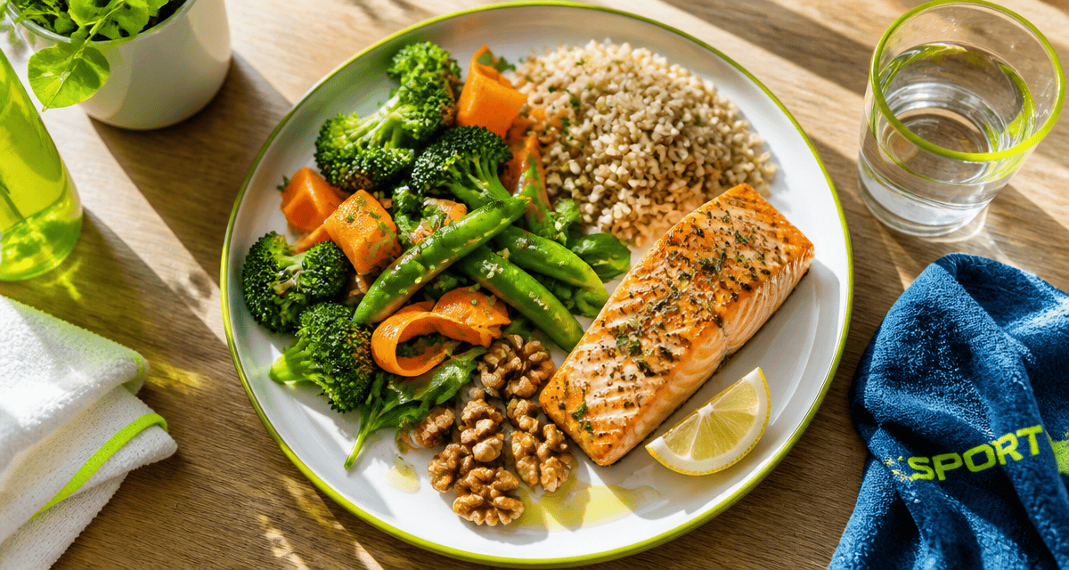 quoi manger pour maigrir assiette équilibrée légumes saumon riz
