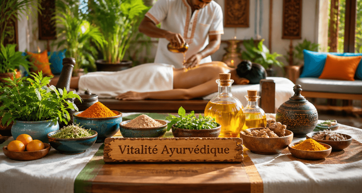 table ayurveda épices massage abhyanga