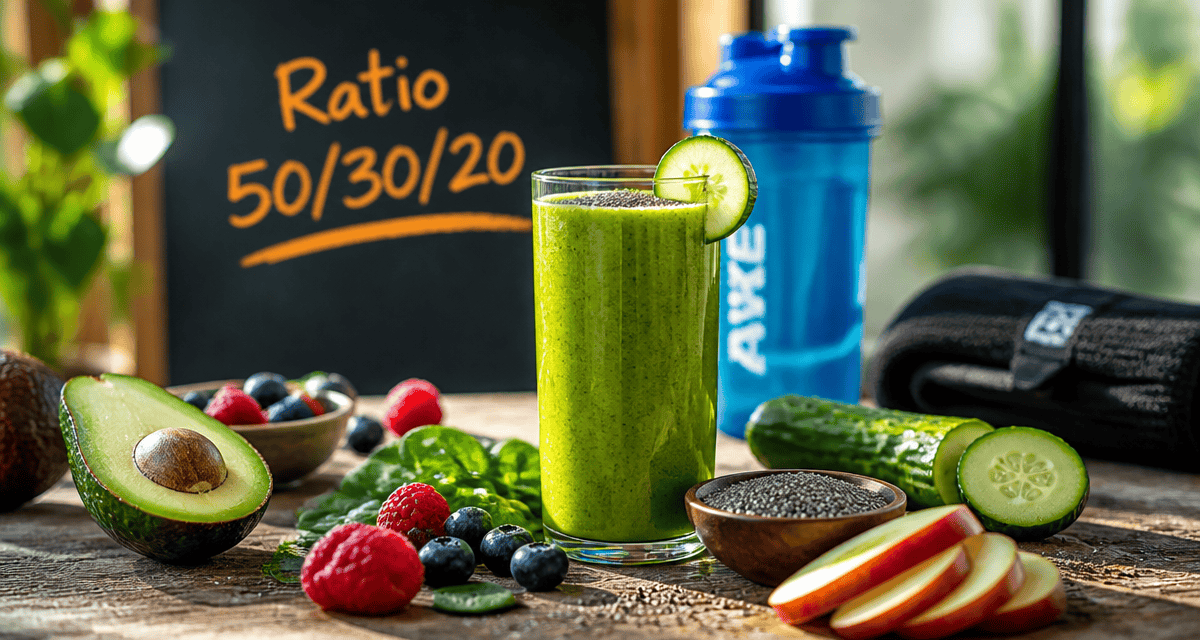 smoothie perte de poids vert ingrédients frais