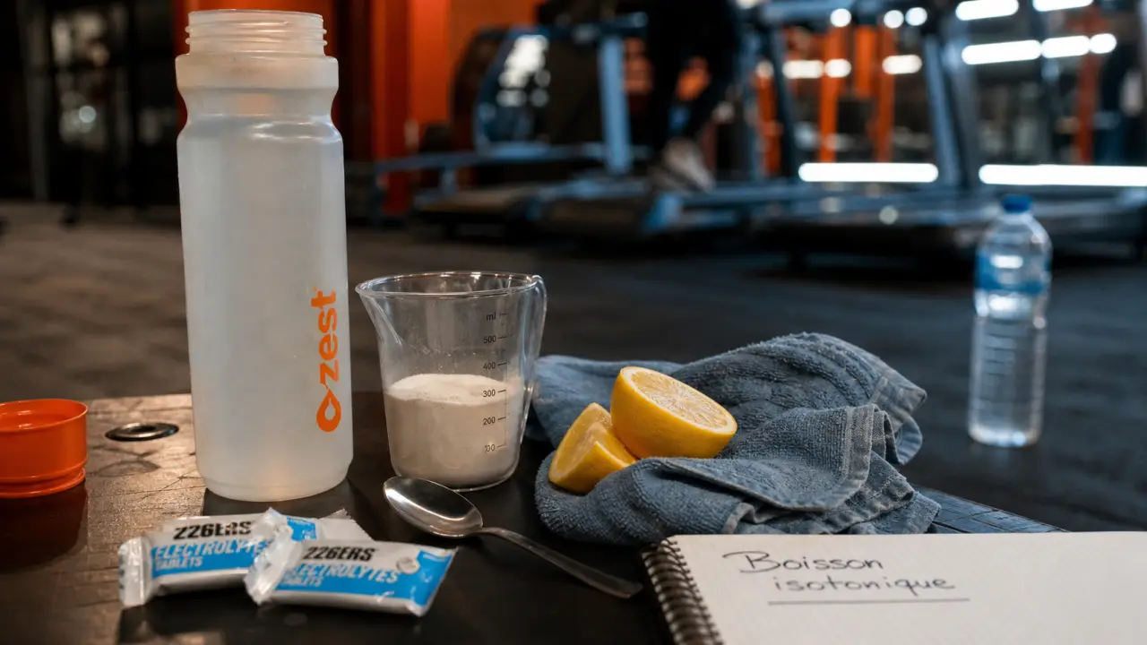 Boisson pour le sport : isotonique, électrolytes, effort