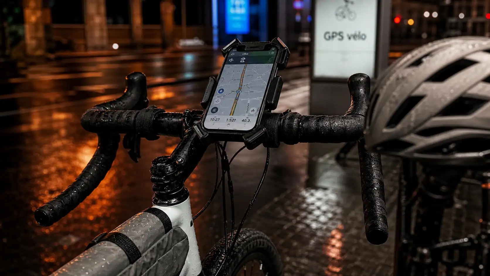Porte tel velo : support smartphone GPS vélo urbain
