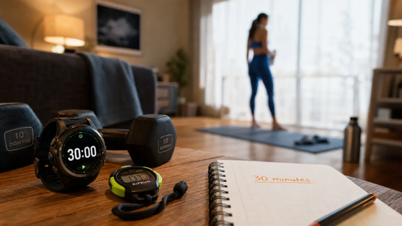 30 minutes de sport par jour avant/apres : résultats visibles, montre 30:00