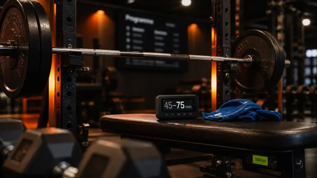 45 à 75 minutes : la durée d’une séance de musculation vraiment efficace