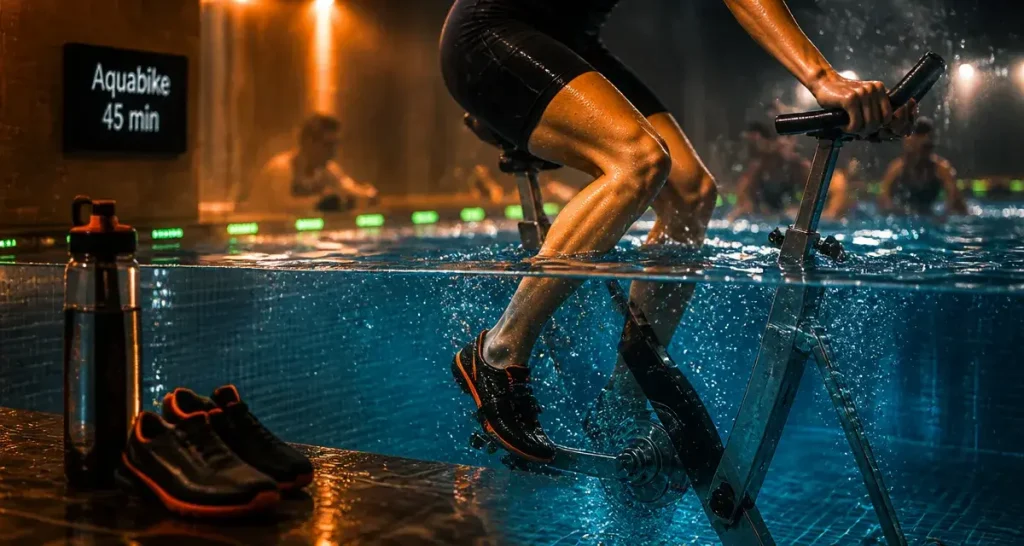 Séance d’aquabike : 45 minutes pour sculpter son corps sans douleur articulaire