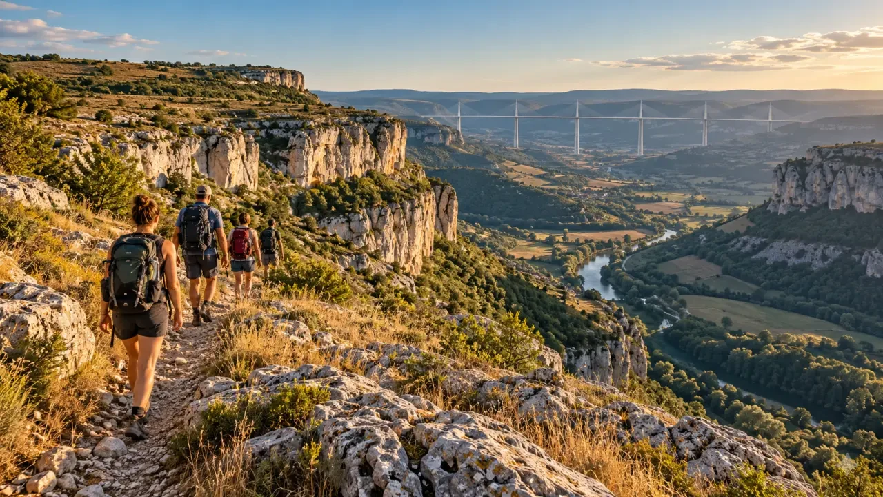 Activités en Aveyron autour de Millau entre randonnée et paysages des causses